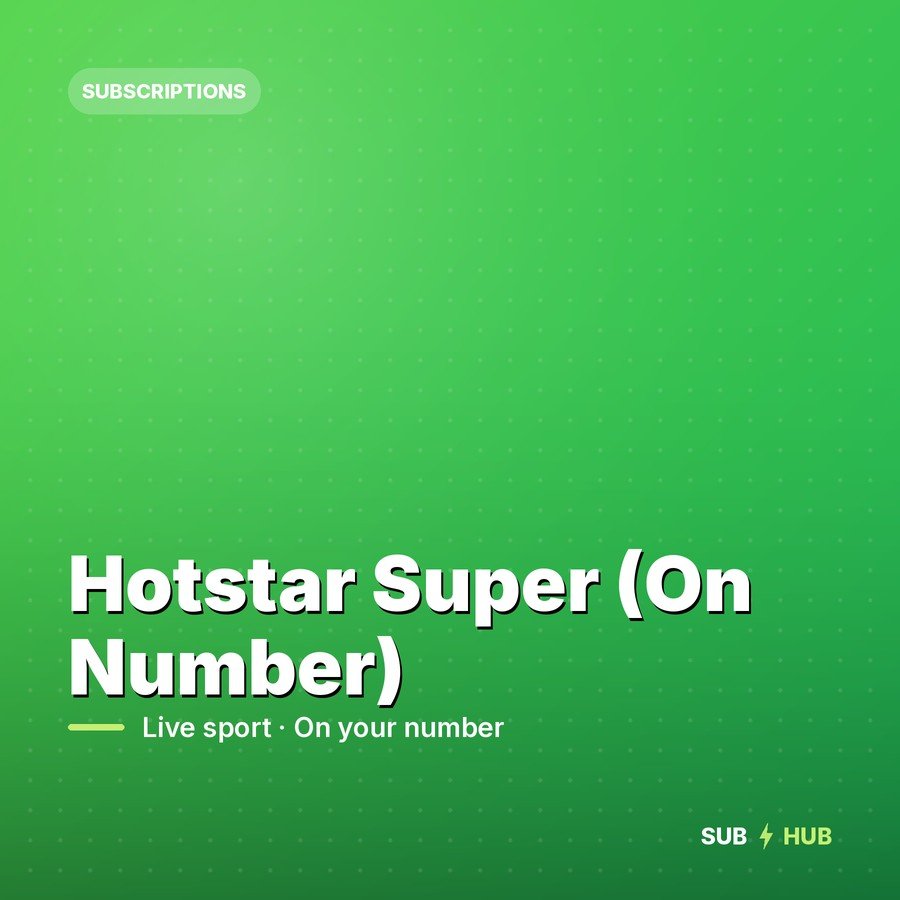 Hotstar Super (On Number)